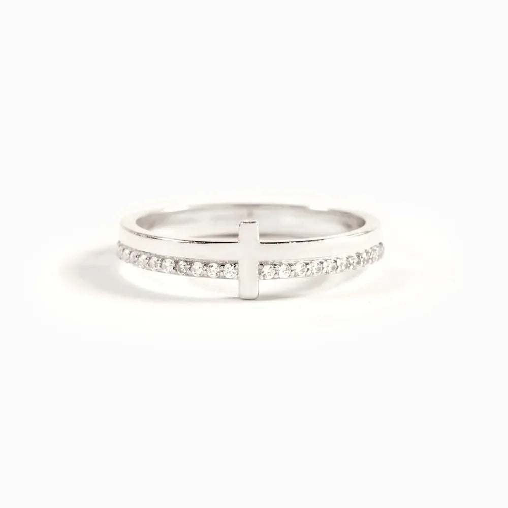 925 Sterling Silver Cross Ring - V.I.P Digital Presence