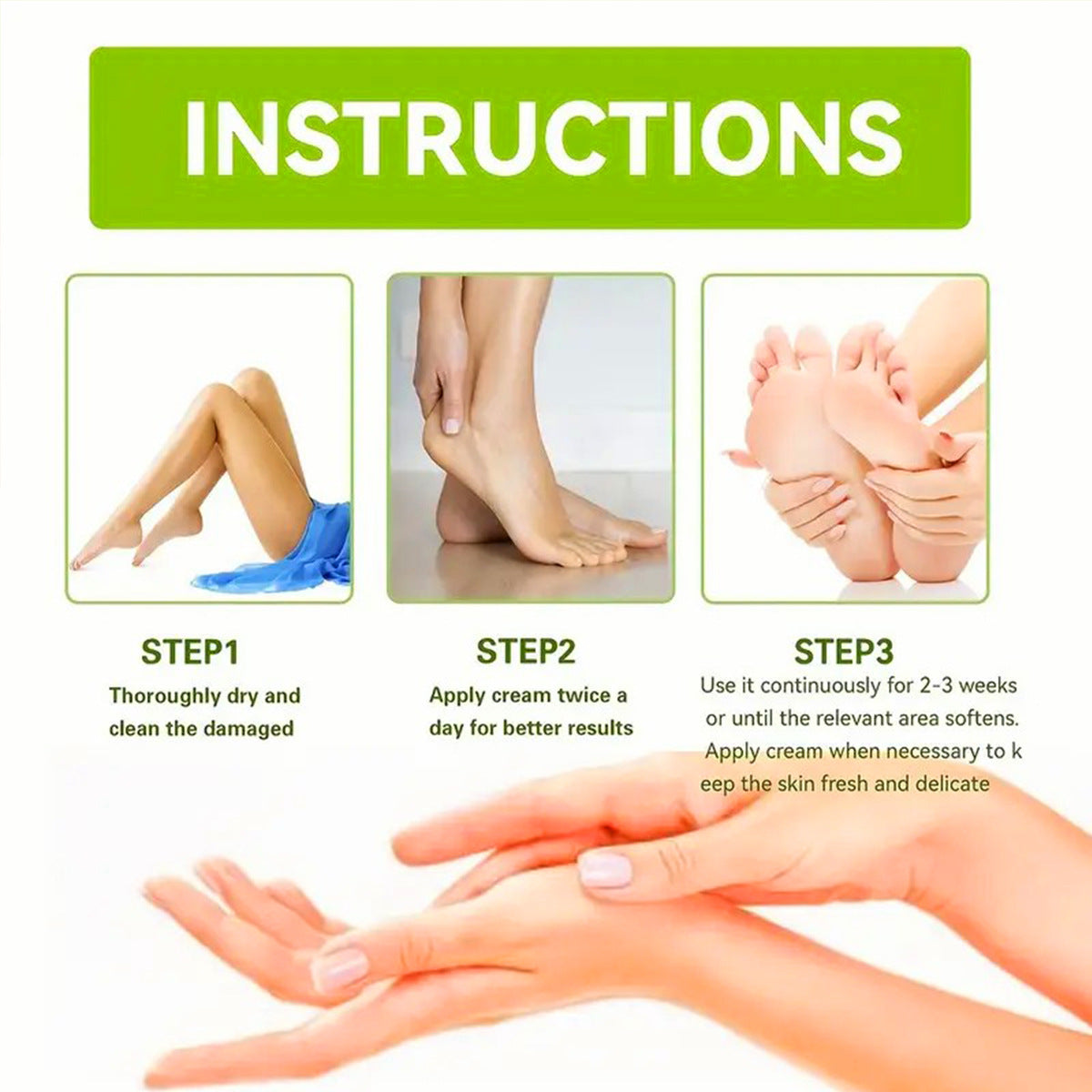 42% Urea Hand and Foot Cream for Dry and Cracked Skin: Moisturizing, Hydrating, and Nourishing Body Lotion, 50ml - V.I.P Digital Presence