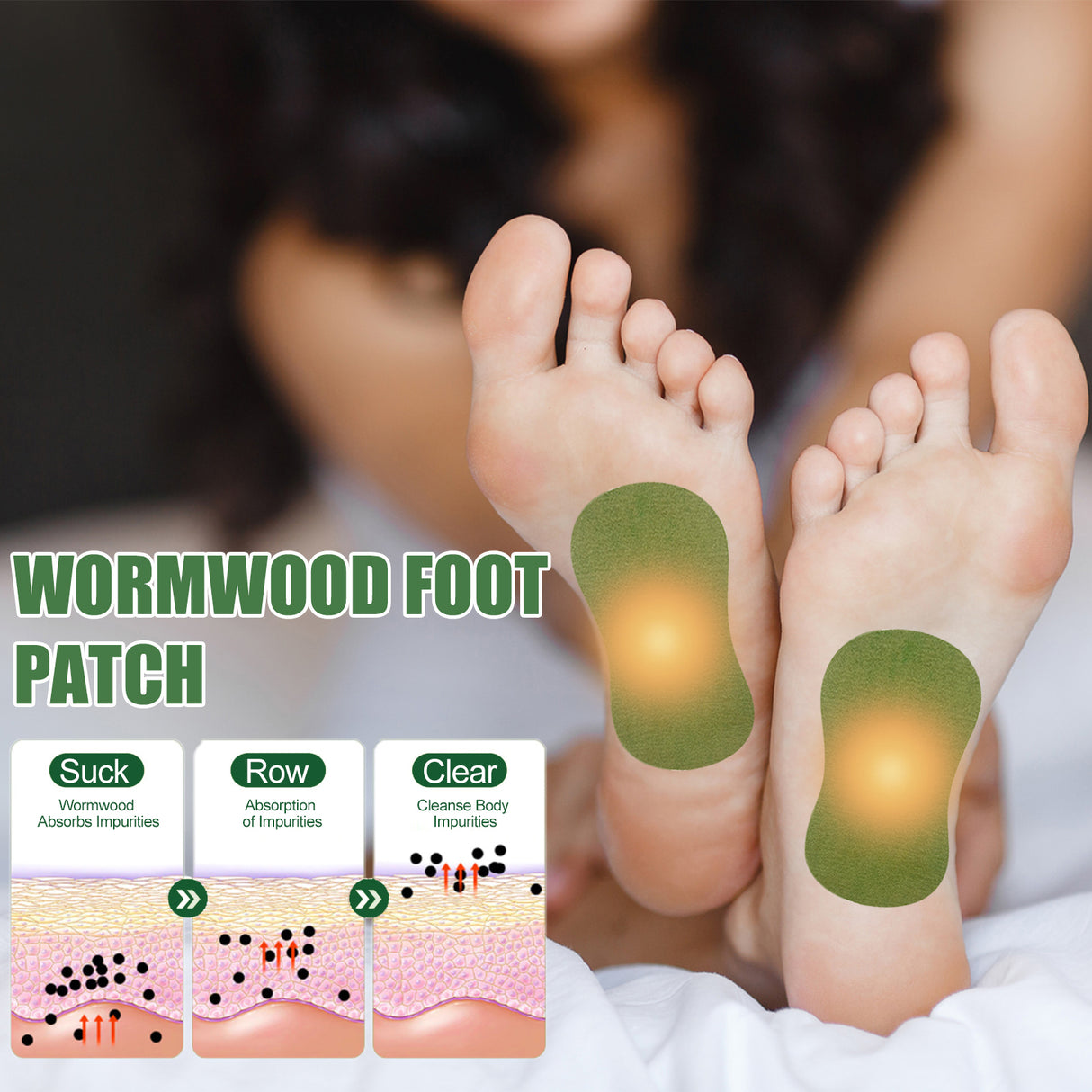 Wormwood Foot Patch, Relieve Body Stress Help Sleep Slimming Toning Foot Deodorant Care Patch - V.I.P Digital Presence