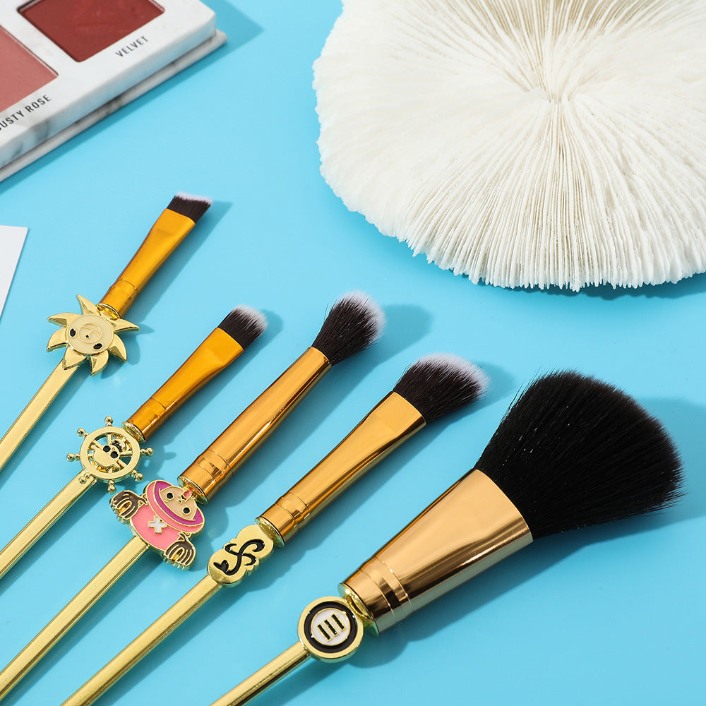 One Piece Anime Surrounding Luffy Chopper Skull Cool Loose Powder Brush Eye Shadow Brush Makeup Brush Tool Set - V.I.P Digital Presence