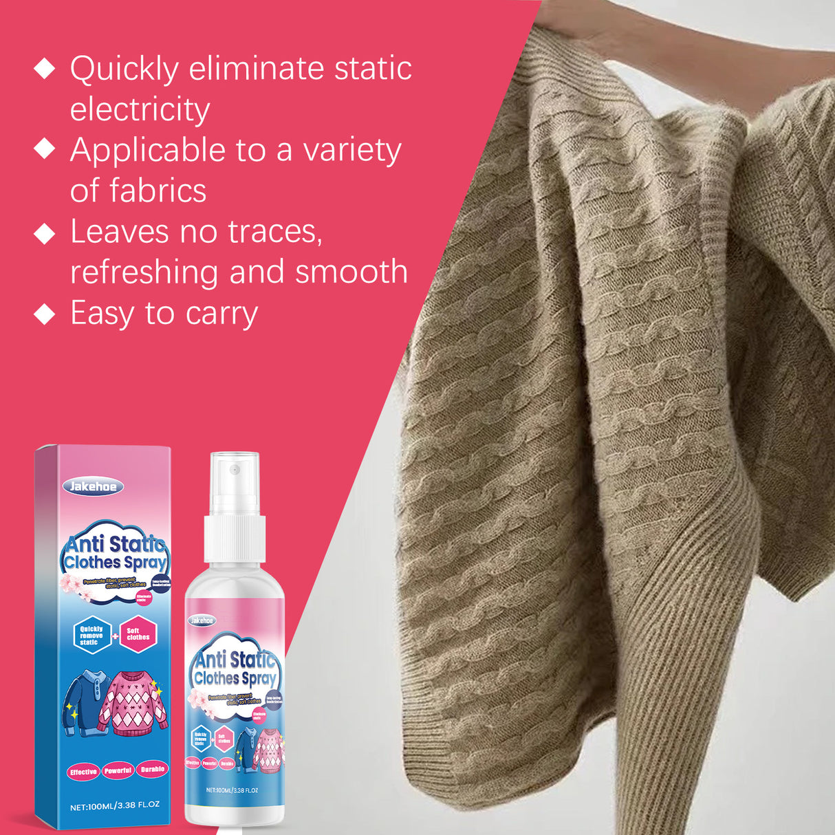 Clothing Anti-Static Wrinkle Spray Soft And Comfortable To Remove Clothing Wrinkles Smooth Static-Free Spray - V.I.P Digital Presence