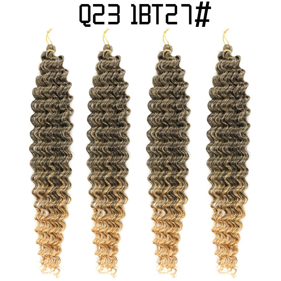 African crochet hair wig Deep Wave hair Latin American curly braided hair fluffy - V.I.P Digital Presence