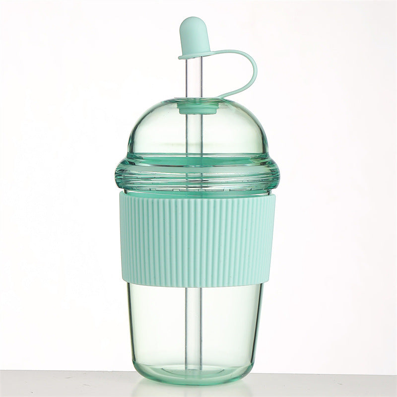 630ML straw cup (with lid/straw) – coffee, milk, tea, water, juice; Ins-style, office-friendly - V.I.P Digital Presence
