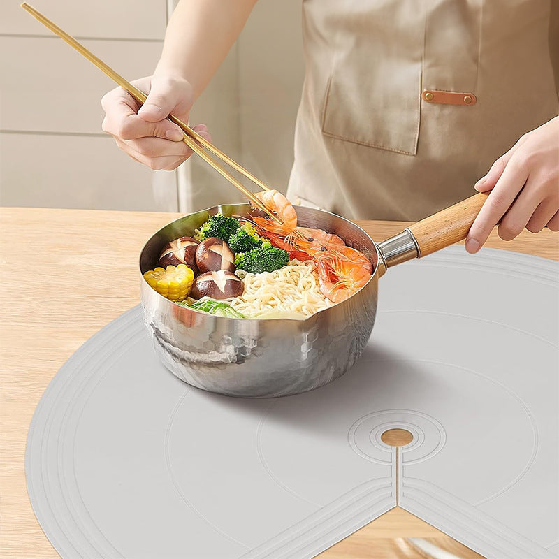 Lazy Susan Shelf Liner: Silicone, for Dual Tier Pie Cut Organizer, Non-Slip & Thermal Protection .2pcs - V.I.P Digital Presence