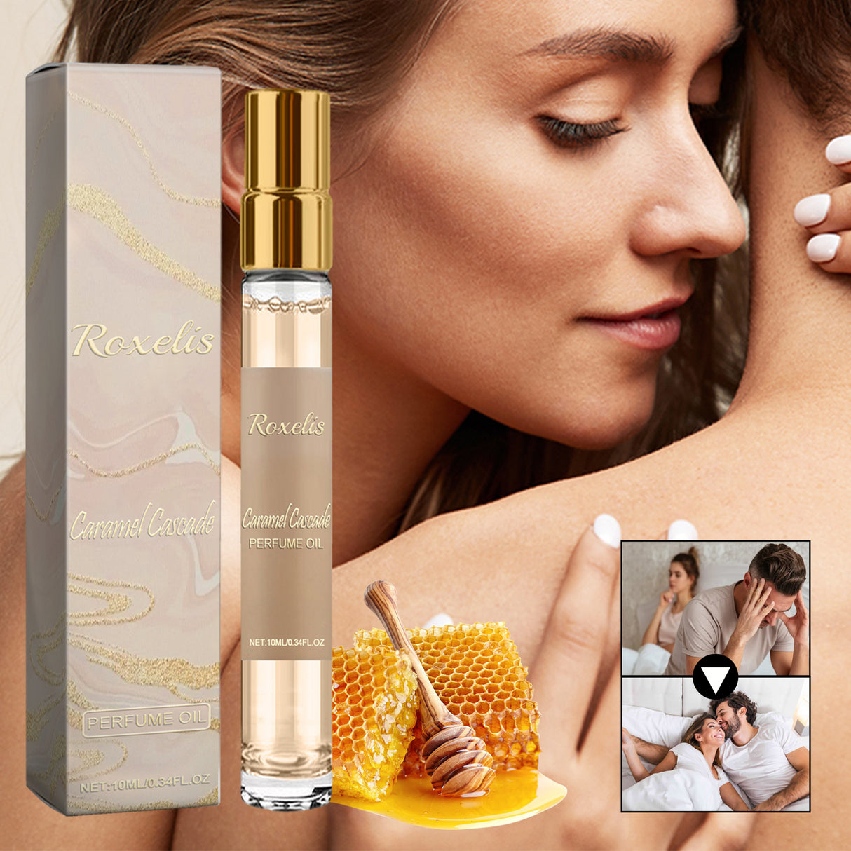 Caramel Cascade Perfume Oil, Lasting Fragrance Light Elegant Natural Niche Fresh Mild Not Pungent Portable Caramel Perfume - V.I.P Digital Presence