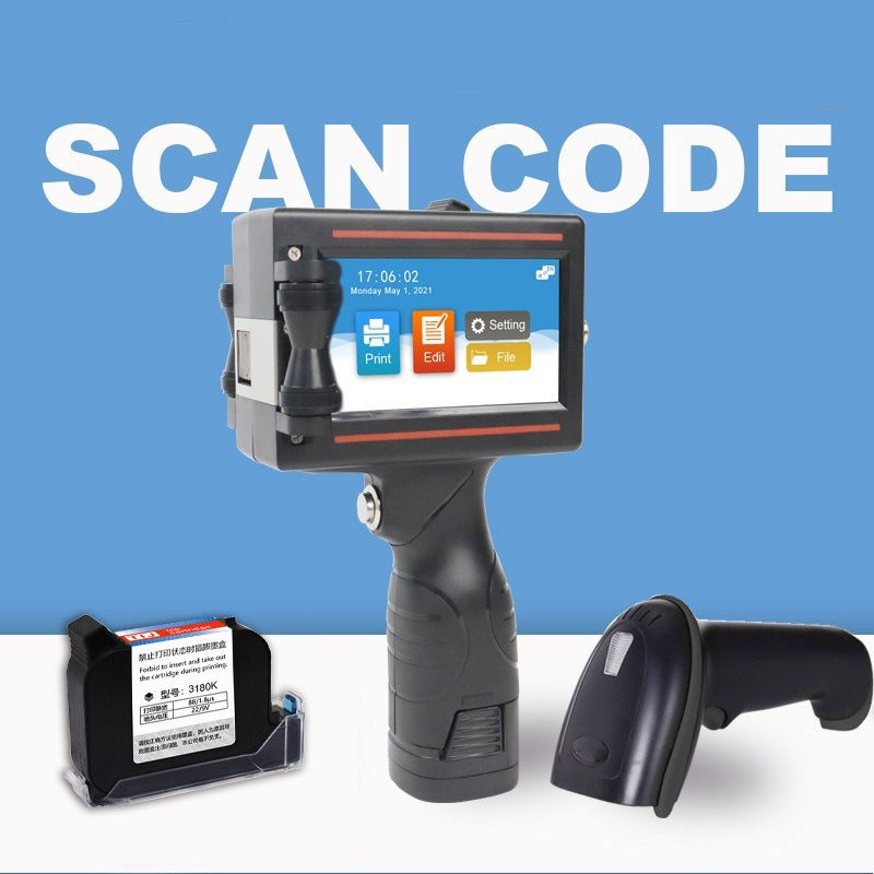 D10 Handheld Inkjet Coding Machine Automatic Small Food Packaging Batch Production Date Logo Inkjet Coding Machine - V.I.P Digital Presence