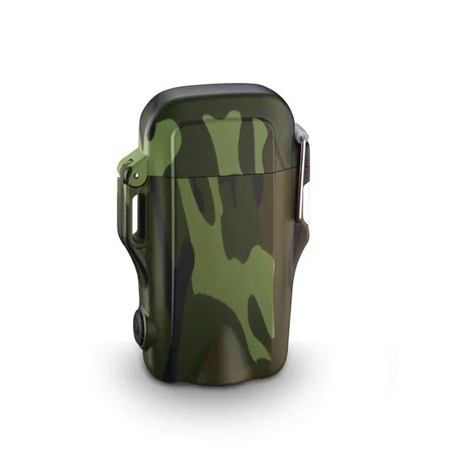 Outdoor Dual Plasma Arc Lighter With Flashlight Waterproof USB Electric Cigarette Lighter Hiking Starter Turbo lighter Men Gifts - V.I.P Digital Presence