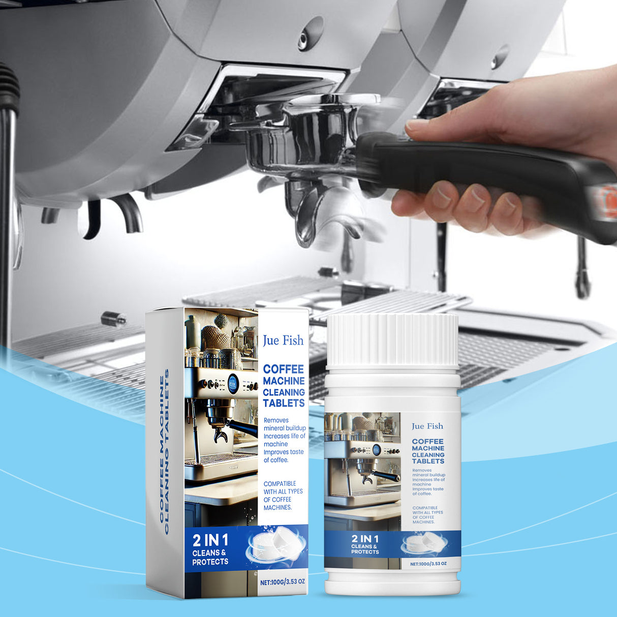 Coffee Machine Cleaning Sheet, Clean Coffee Machine Filter To Remove Dirt Stains Maintenance Refurbished Cleaning Sheet - V.I.P Digital Presence