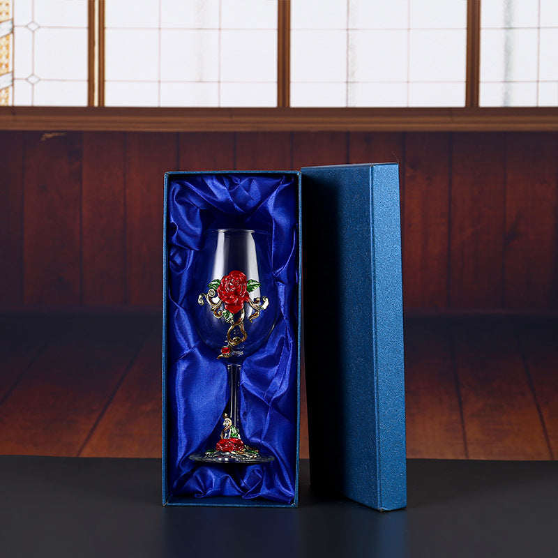 Household enamel crystal glass red wine glass goblet decanter - V.I.P Digital Presence