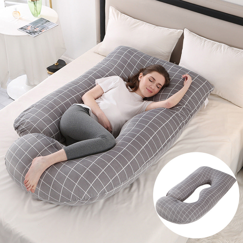Pregnant women's pillow waist protection side sleeping slope pillow J-shaped pregnancy sleeping pillow - V.I.P Digital Presence