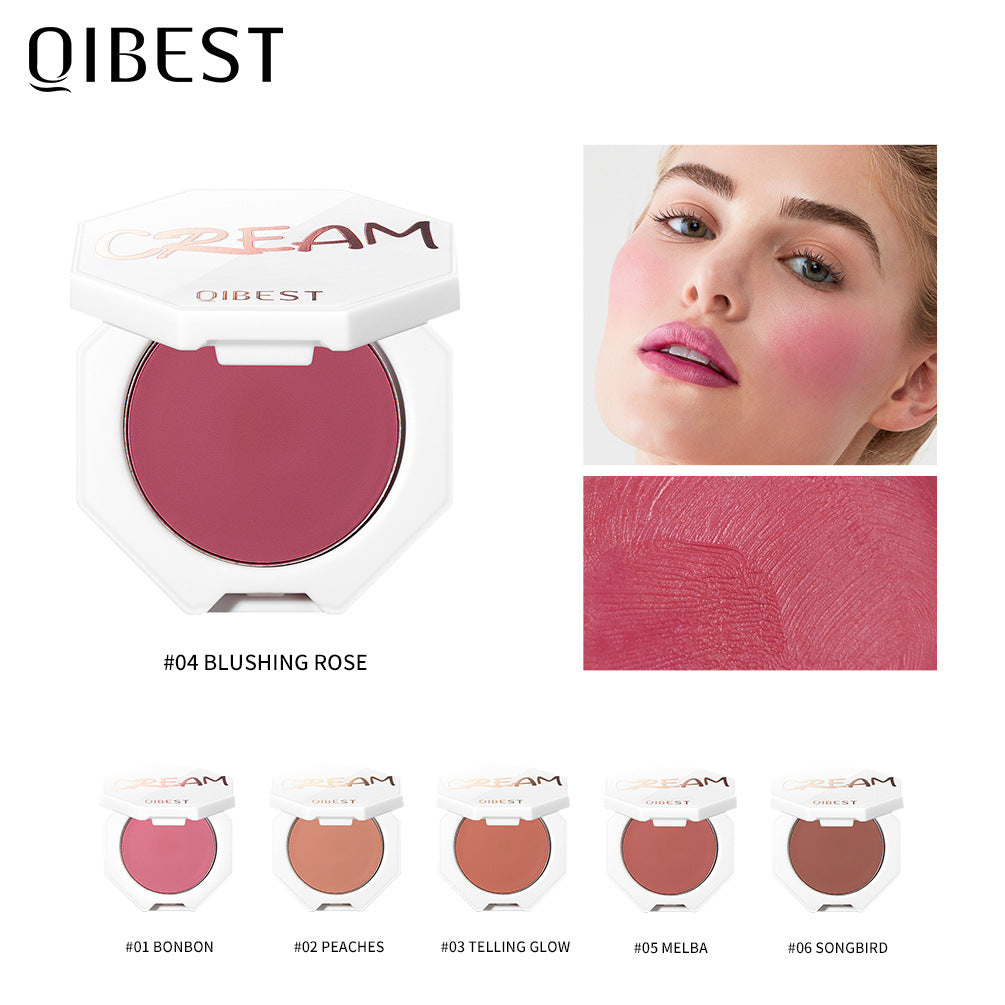 QIBEST Velvet Blush Cream Moist And Delicate Natural Repairing Rouge Cream Blush Powder Cream Is Easy To Color - V.I.P Digital Presence
