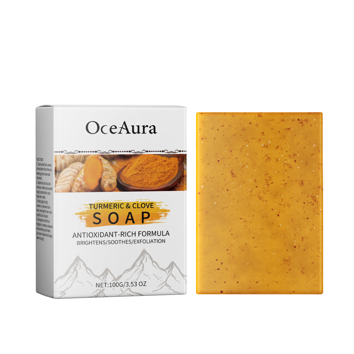 Turmeric Clove Essential Oil Soap Moisturizes Facial Body Cleansing And Delicate Skin Flower Soap