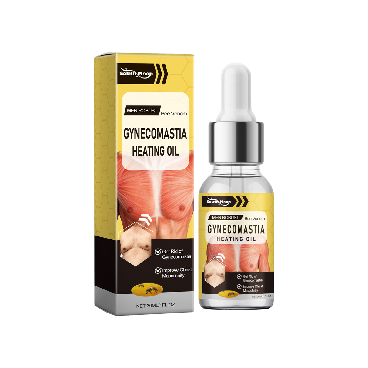 South Month Men's Chest Care Essential Oil, Chest Firming And Lifting Nourishing Skin Elasticity Care Oil - V.I.P Digital Presence