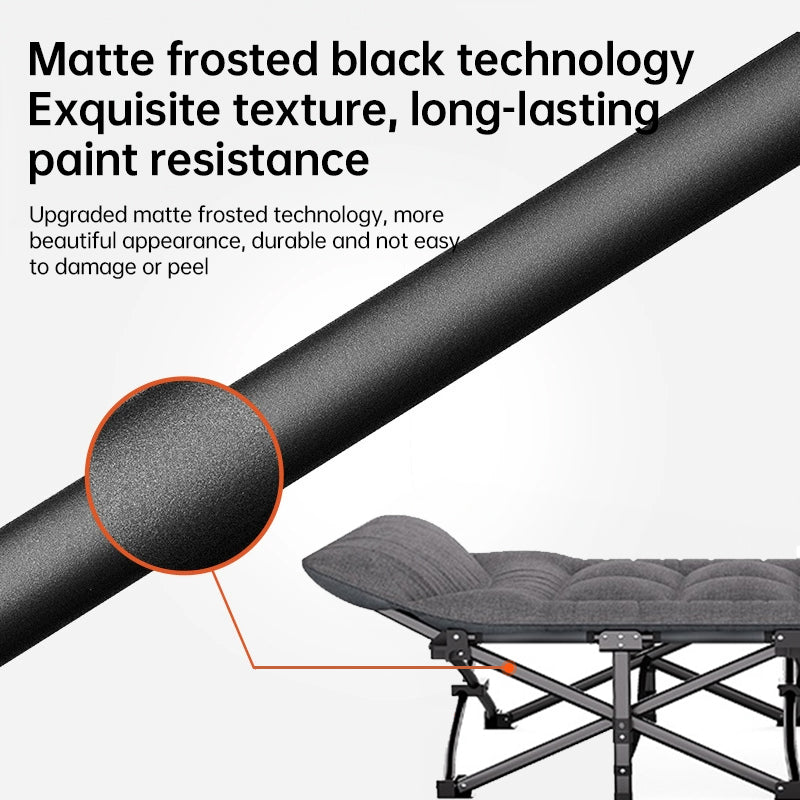 Outdoor camping bed, foldable beach bed, single garden siesta bed, with storage bag, lightweight. - V.I.P Digital Presence