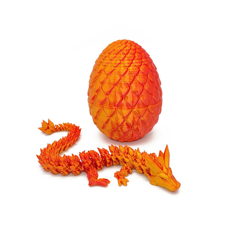 Dragon Egg 3D Printing Crystal Dragon Gem Dragon Egg Divine Dragon Storage Set Craft Gift Decoration Creative Toy Trendy Play