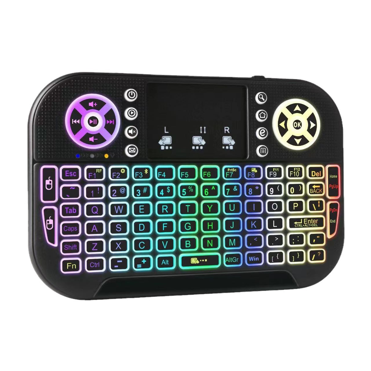 N8 Air Mini Flying Mouse Keyboard RGB Colorful Backlit Small Keyboard Smart TV Remote Control Portable - V.I.P Digital Presence