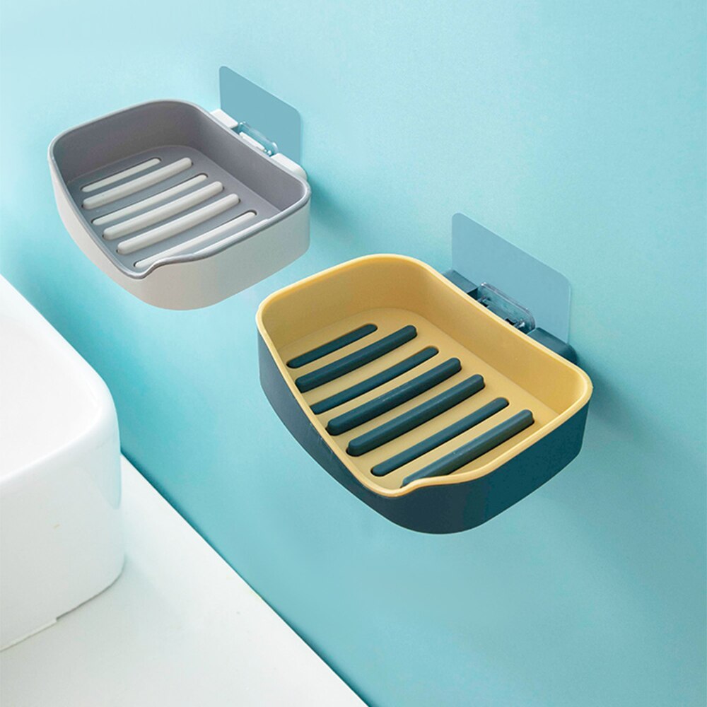 Bathroom soap box storage rack free perforated shelf drain toilet soap rack household suction cup wall-mounted soap box - V.I.P Digital Presence