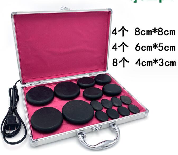 Hot Stones Massage Set with Heater Kit Massage Portable Bianstone Massage Rocks Heating Box Home Spa Heal Therapy Body Relax - V.I.P Digital Presence