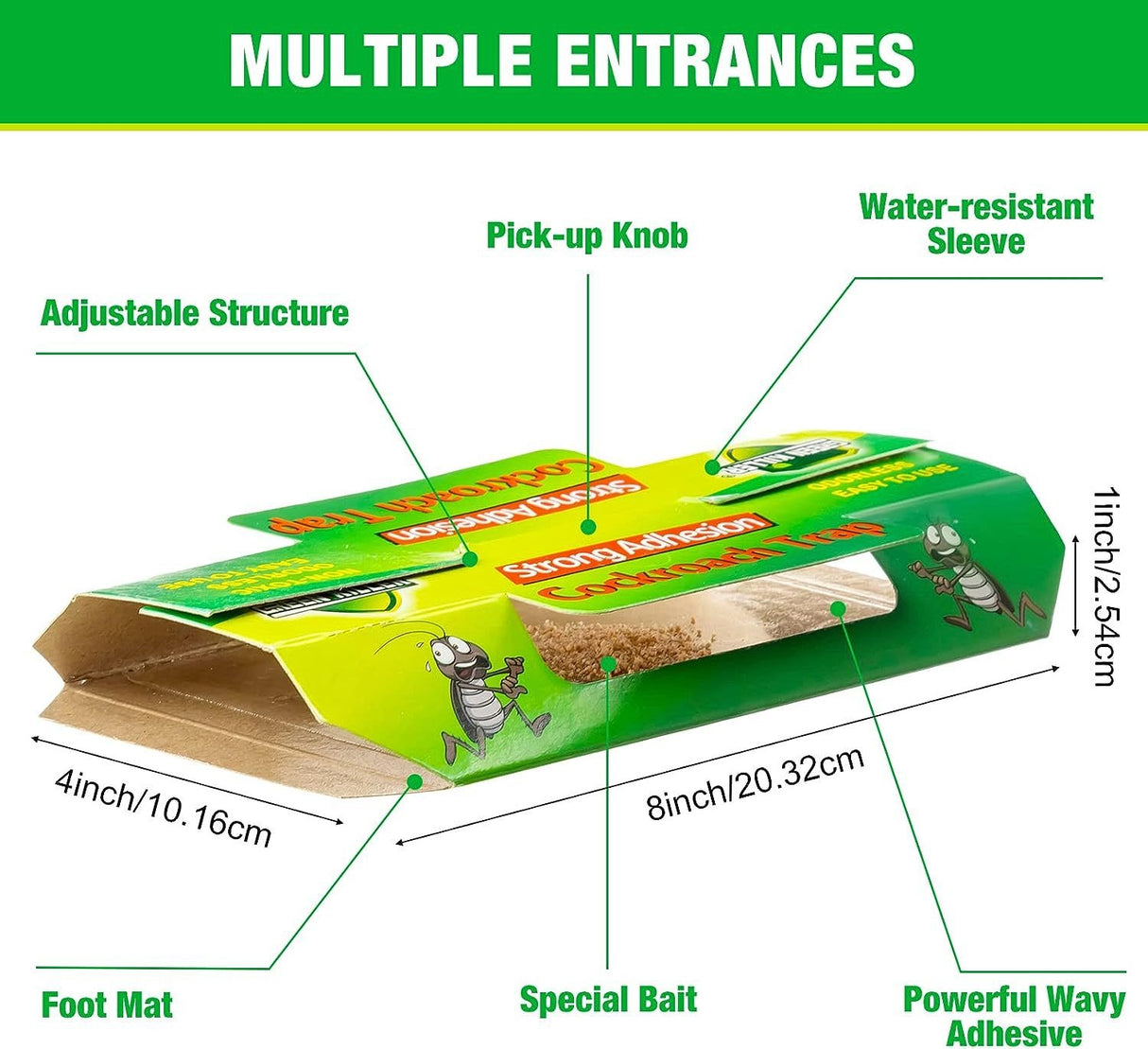 Roach Flea Trap Sticky Killer Flea Catcher Sticky Trap - V.I.P Digital Presence