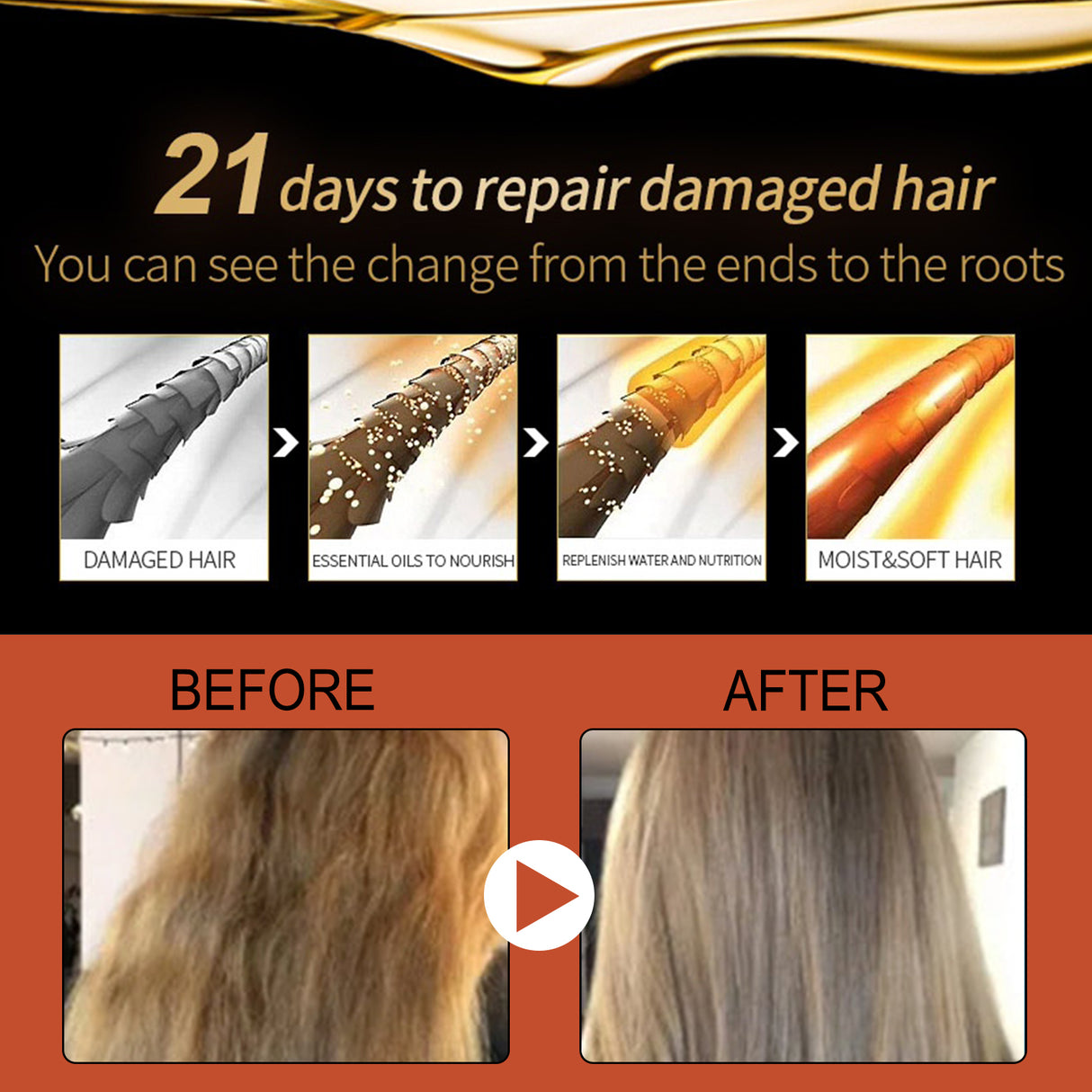 Argan Oil, Repair Dry Hair Supple Hair Moisturizing Care Essential Oil - V.I.P Digital Presence