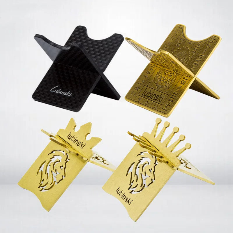 Cigar holder portable metal brass electroplated carbon fiber display cigar holder - V.I.P Digital Presence