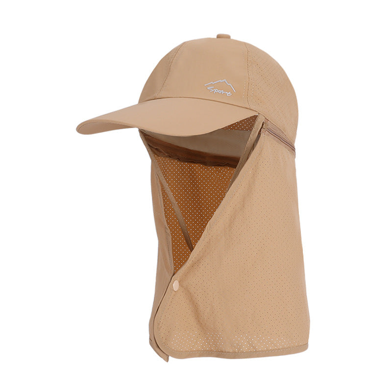 1pc Summer Baseball Cap with Detachable 360° Neck Sun Flap. For men, hiking, fishing, outdoor. - V.I.P Digital Presence