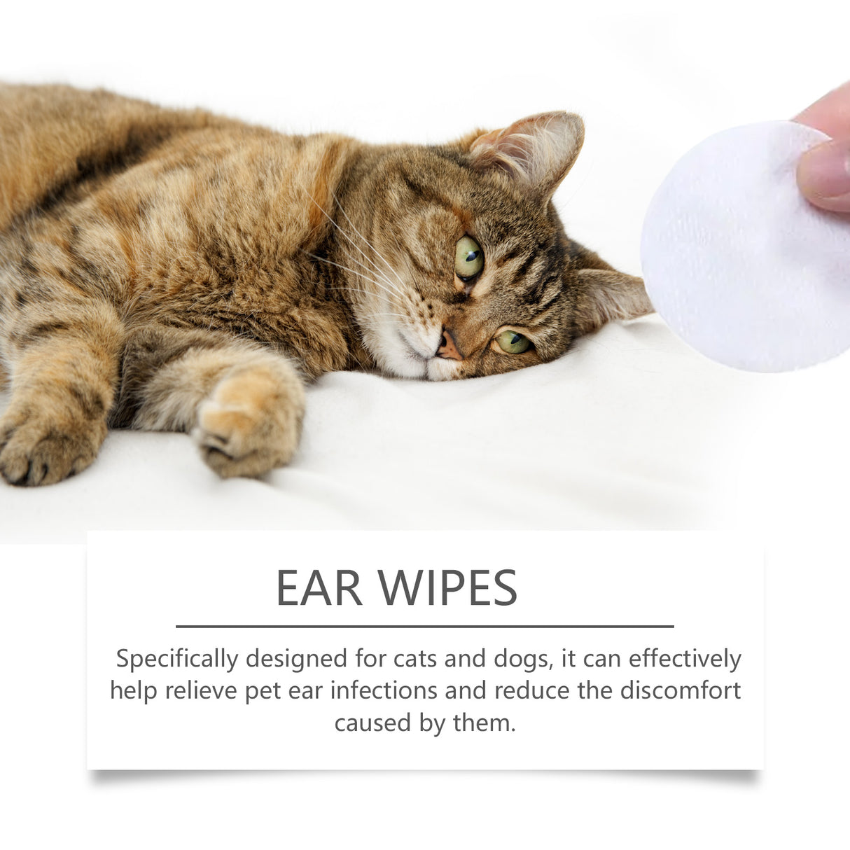 Ear Cleaning Pad For Cats And Dogs Soothes Pet Ear Canal Discomfort And Cleans Ear Dirt - V.I.P Digital Presence