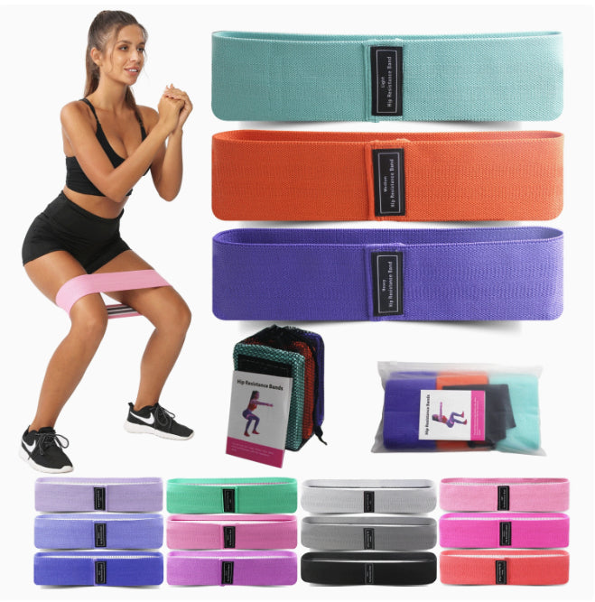 Body shaping squat hip circle yoga fitness tension belt resistance belt stretch belt - V.I.P Digital Presence