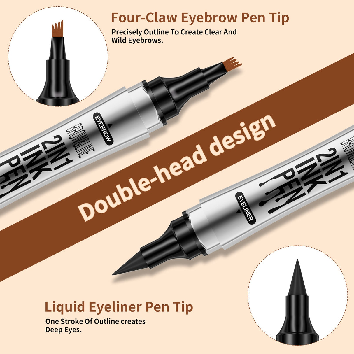 Hellokiss Eyeliner and eyebrow pencil 2 in 1 - V.I.P Digital Presence