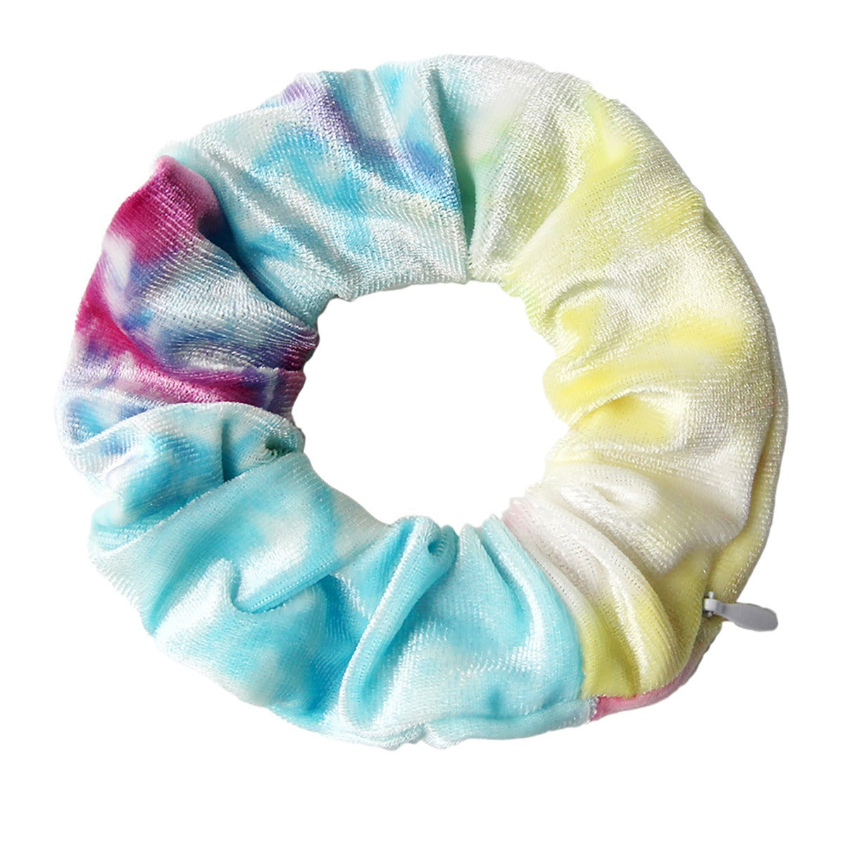 Tie dye velvet zipper large intestine loop - V.I.P Digital Presence