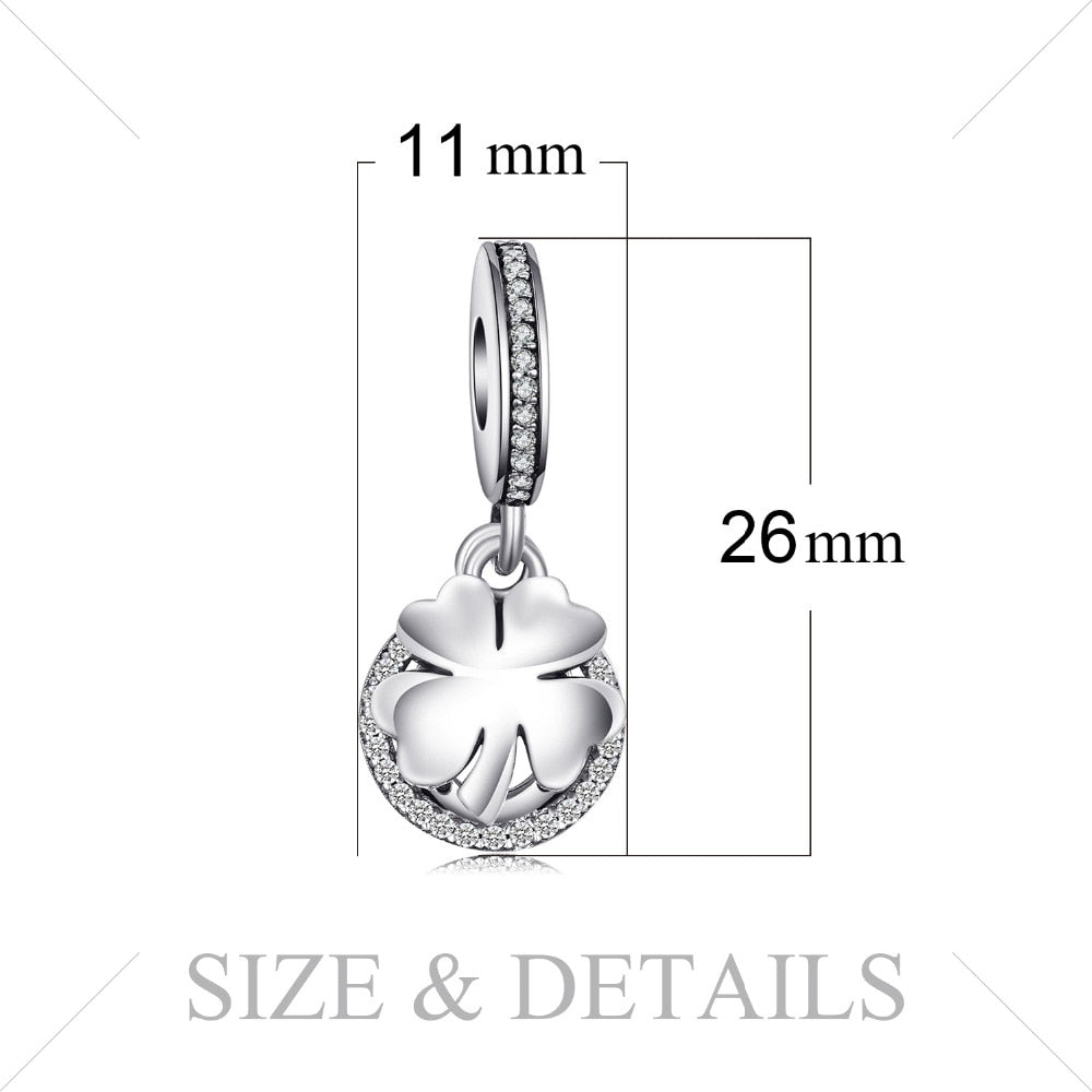 Jewelrypalace 100% 925 Sterling Silver Charms 4 Leaf Clover Charms Beads fit Bracelets Anniversary Gifts Fashion DIY Jewelry - V.I.P Digital Presence
