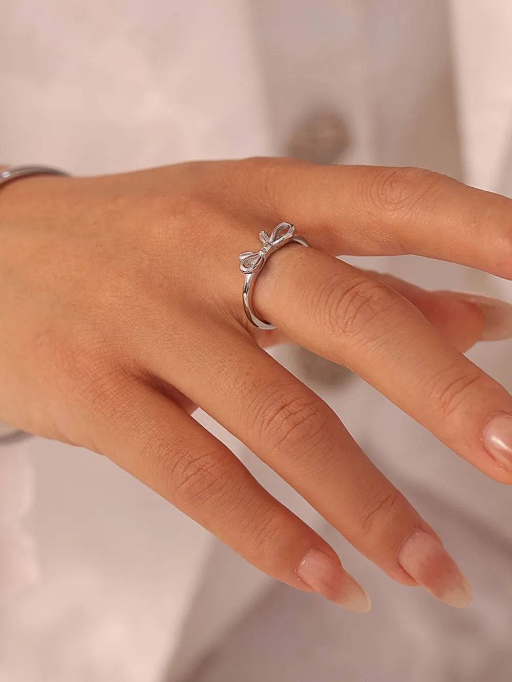 Bow ring stainless steel ins style jewelry - V.I.P Digital Presence