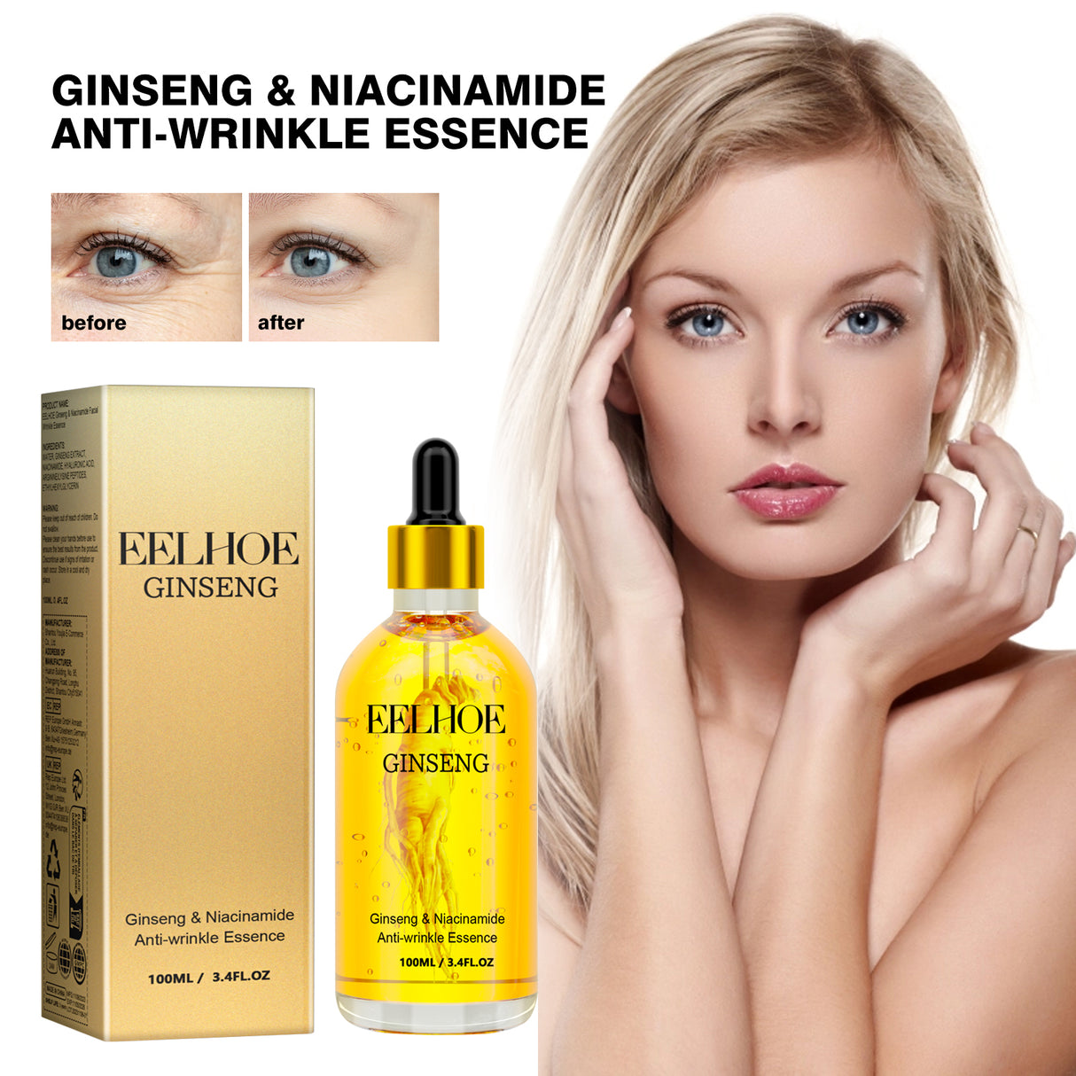 Ginseng Face Essence Moisturizes And Hydrates Soft, Hydrating And Easy To Absorb Refreshing Face Moisturizing Essence - V.I.P Digital Presence