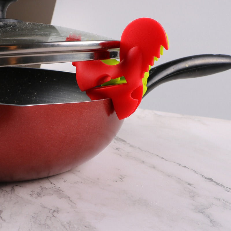 Home pot clamp creative rooster clamp kitchen baking clamp bird shaped silicone pot clamp kitchen spill proof clamp - V.I.P Digital Presence