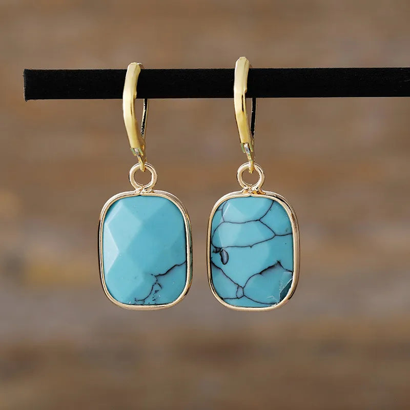 Copper Natural Stone Dangle Earrings - V.I.P Digital Presence