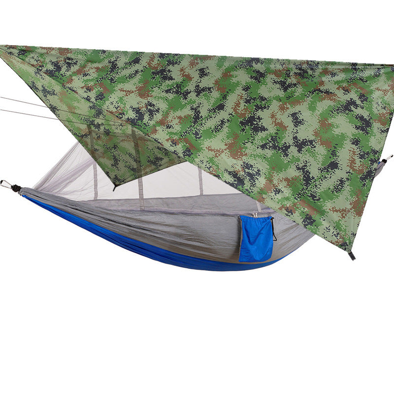 260x140cm Outdoor Double Camping Hammock with Mosquito Net and Rain Fly Tarp Lightweight Parachute Hammocks for Travel Hiking - V.I.P Digital Presence
