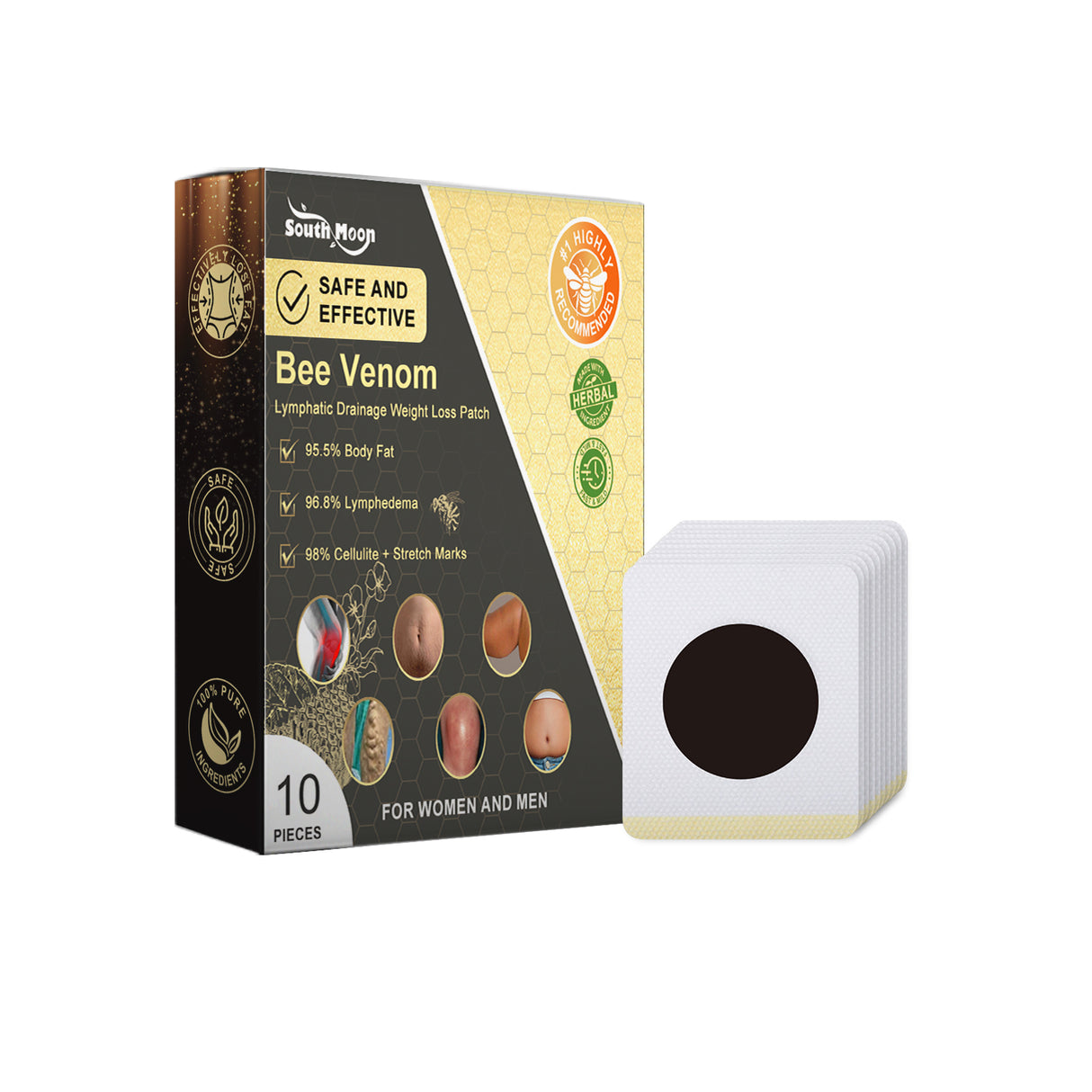 Bee Venom Lymphatic Drainage Weight Loss Patch, Lymphatic Slimming Paste Shaping Slimming Digestion Health Vitality Detumescence Care Body Shaping Considerate - V.I.P Digital Presence