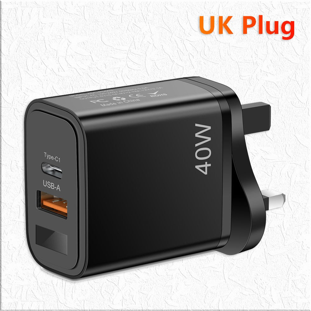 Digital display mobile phone charger PD+USB fast charging mobile phone charging head - V.I.P Digital Presence