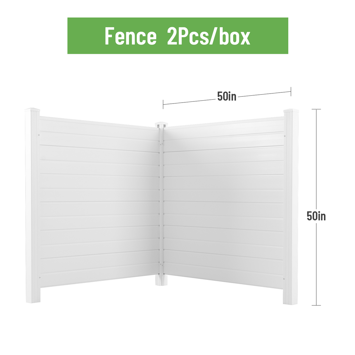 Privacy Fence Panels Kit Air Conditioner Trash Can Enclosure Vinyl white color - V.I.P Digital Presence