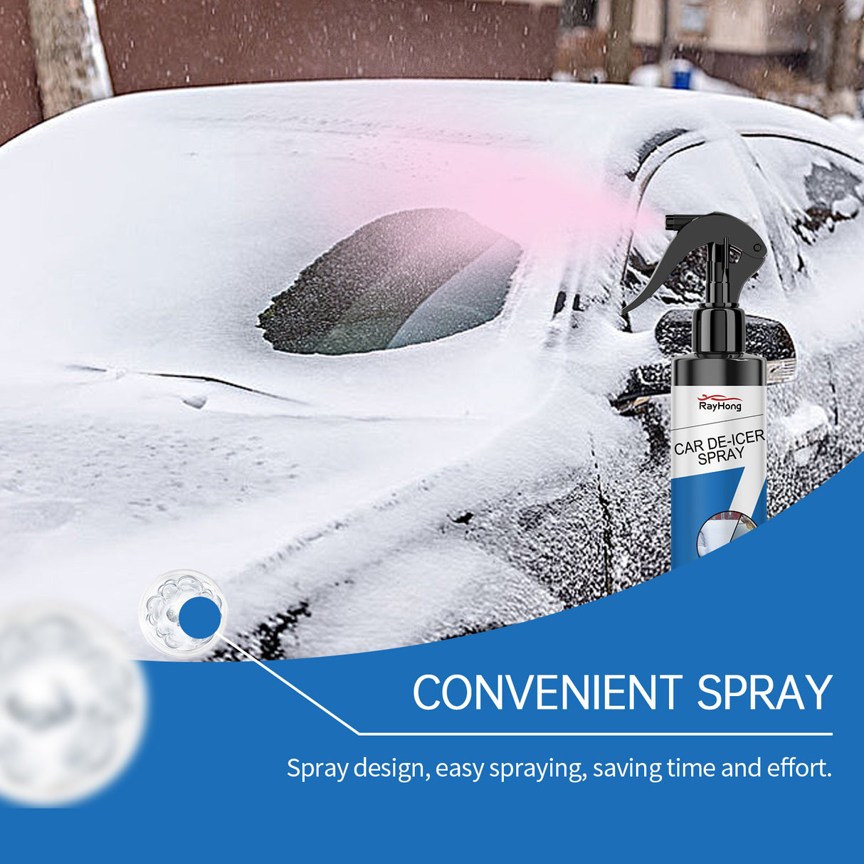 Car De-Icer Spray, Car Windshield Windows Fast Defrosting Snow Melting Ice Spray Magic Device - V.I.P Digital Presence