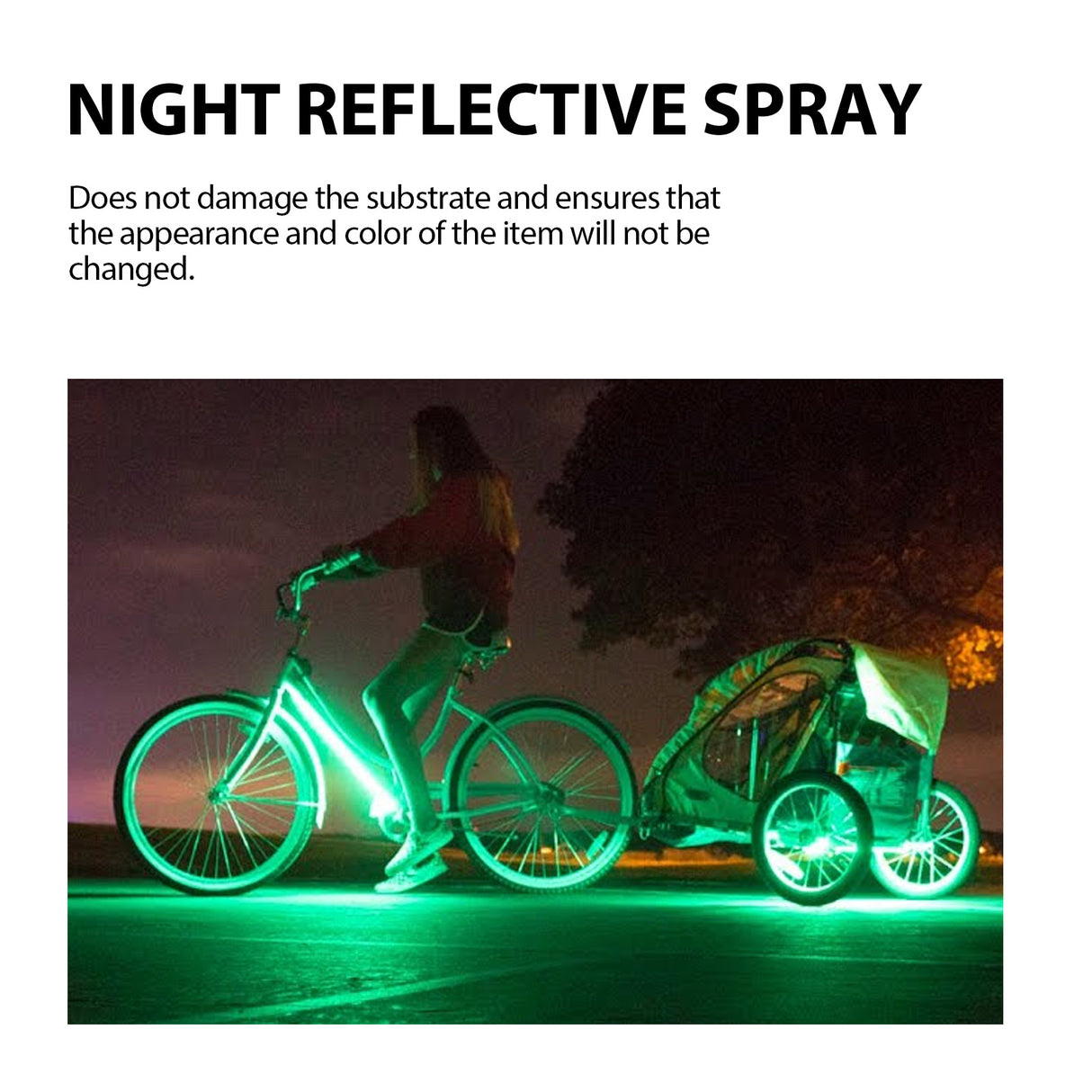 Hozonex Night Reflective Spray, Bicycle Clothing Glow-In-The-Dark Warning Signs Environmental Fluorescent Night Spray - V.I.P Digital Presence