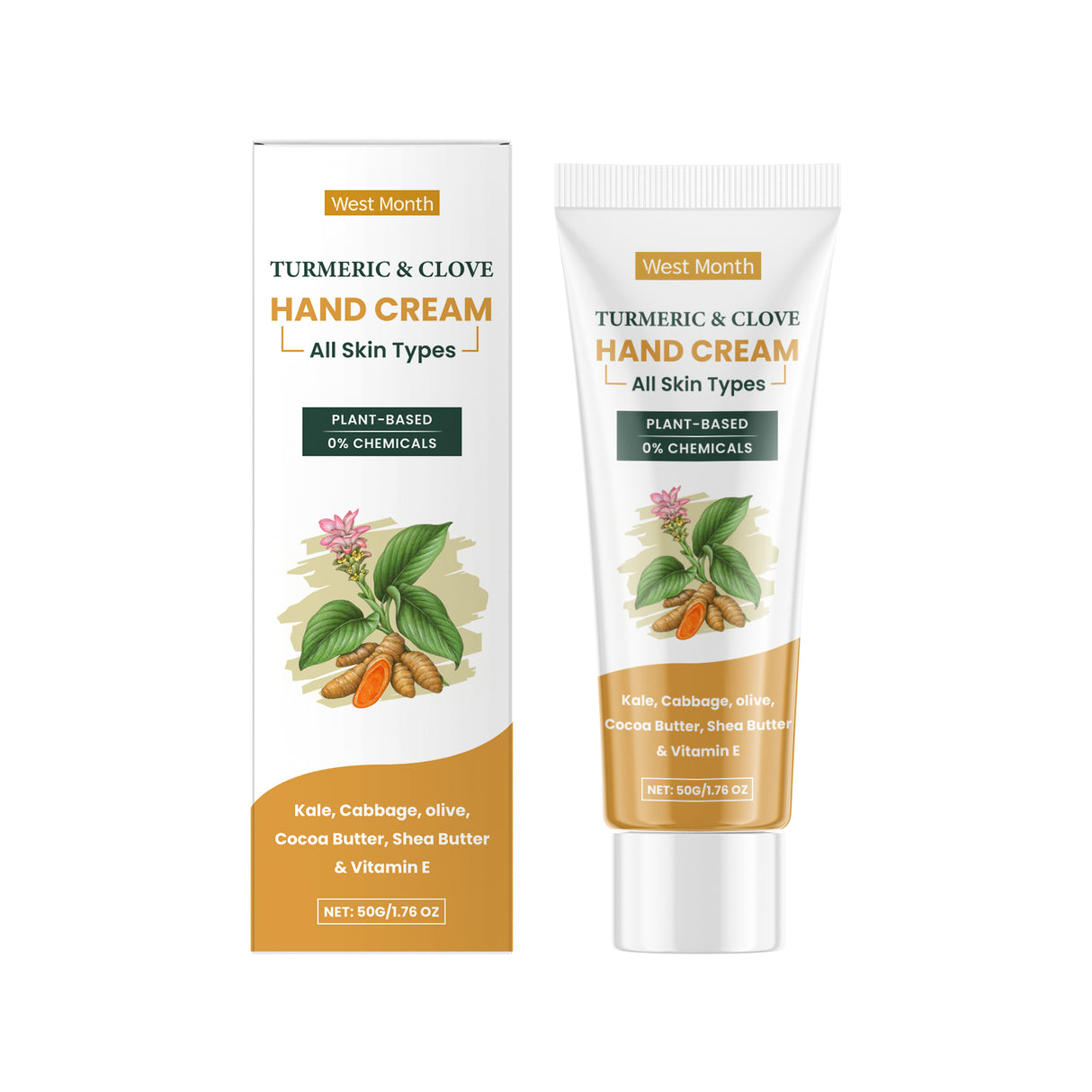 Turmeric Clove Oil Hand Cream Gentle Moisturizing And Hydrating Winter Hand Cream For Dry Hands