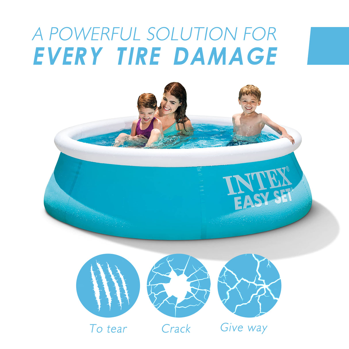 Pool Repair Kit, Swimming Ring Air Cushion Tent Crack Leakage Waterproof Transparent Adhesive Repair Subsidy - V.I.P Digital Presence