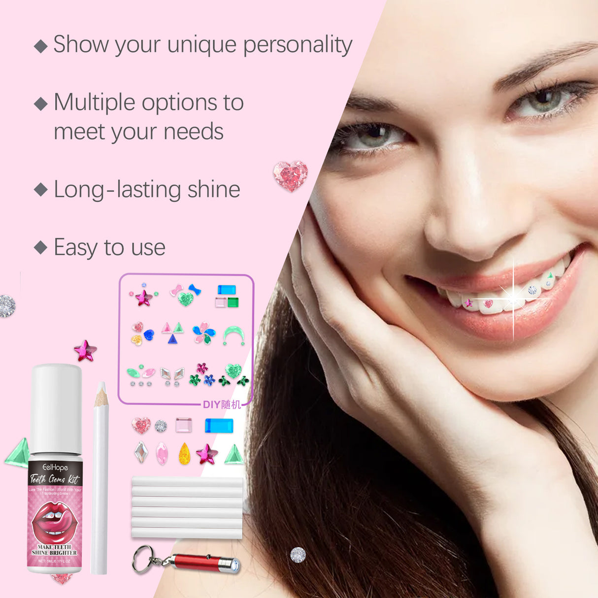 Dental Drill Diy Set Dental Beauty Decoration Drill Combination Personality Shine Smile Diy Dental Drill Set - V.I.P Digital Presence