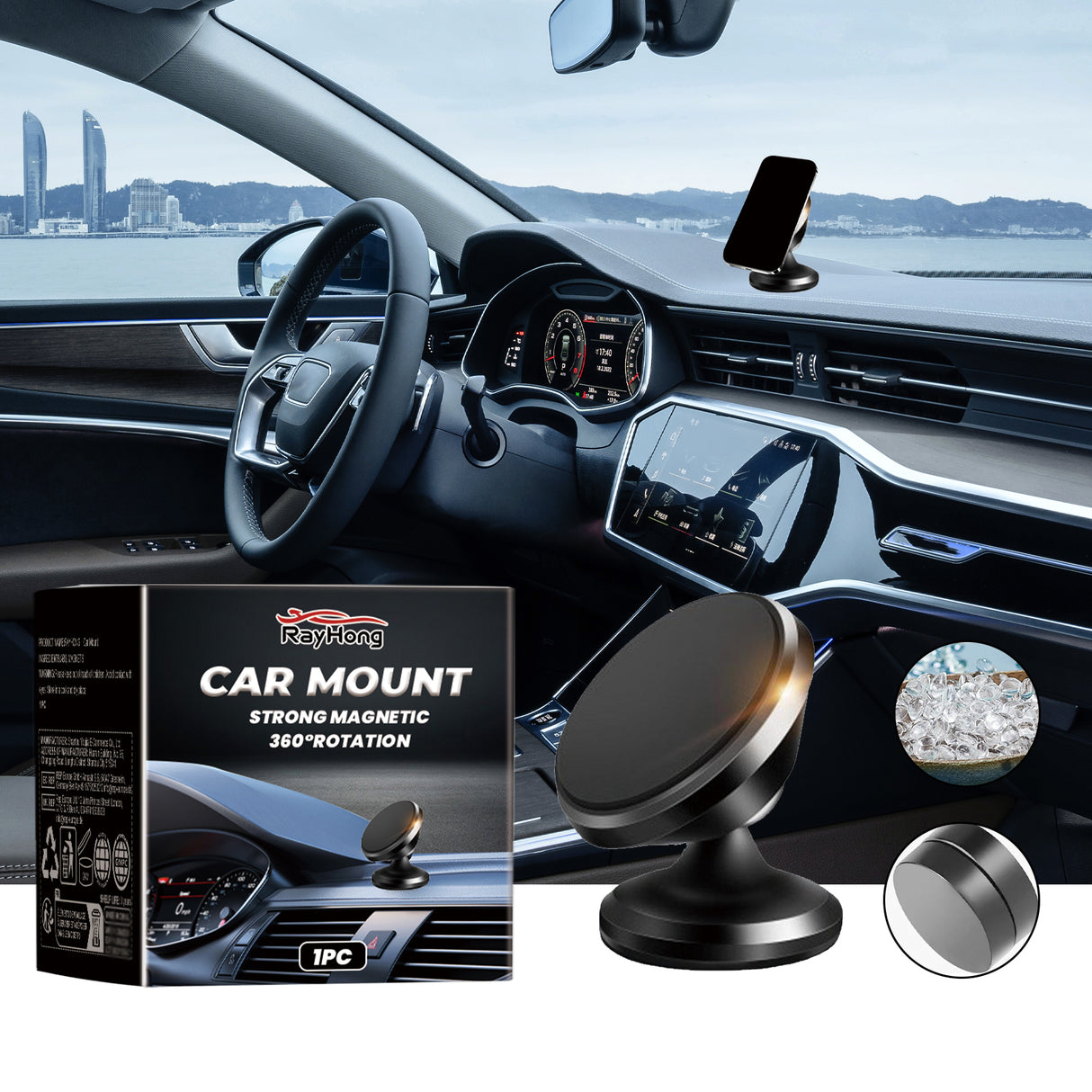 Car Stand New Magnetic Folding Mobile Phone Stand For Rotating Dashboard Navigation For Cars - V.I.P Digital Presence