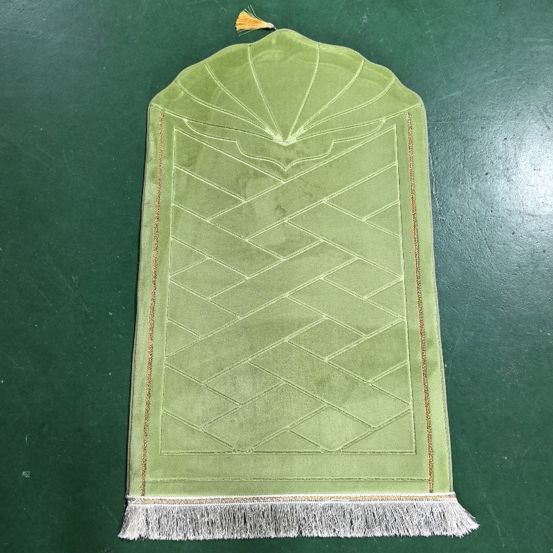 Shell shaped solid color carpet irregular flannel sponge thickened short flannel embossed portable floor mat - V.I.P Digital Presence