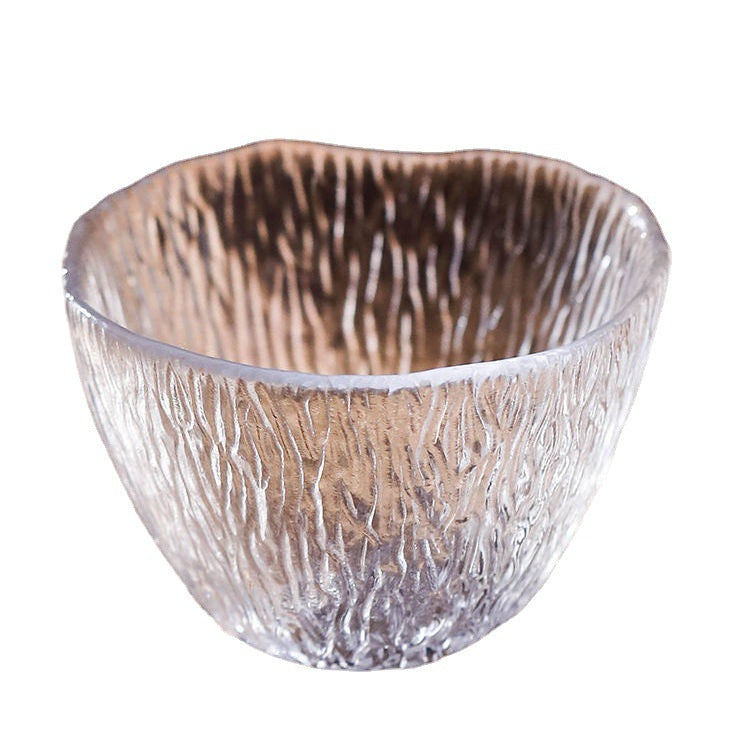 Small personal cup tea tasting cup hammer patterned kung fu heat-resistant glass single cup small cup tea cup - V.I.P Digital Presence