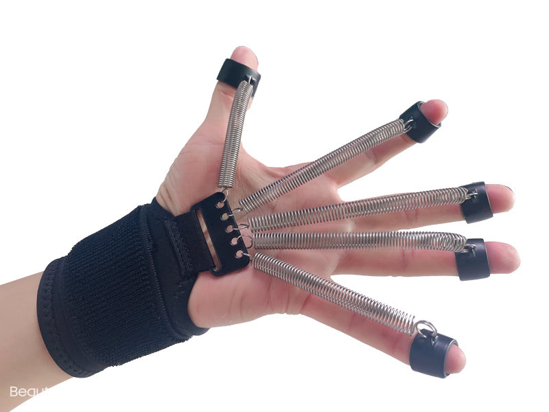 Stainless steel spring finger trainer exercise wrist tension equipment finger rehabilitation enhancer flexion and extension fing - V.I.P Digital Presence