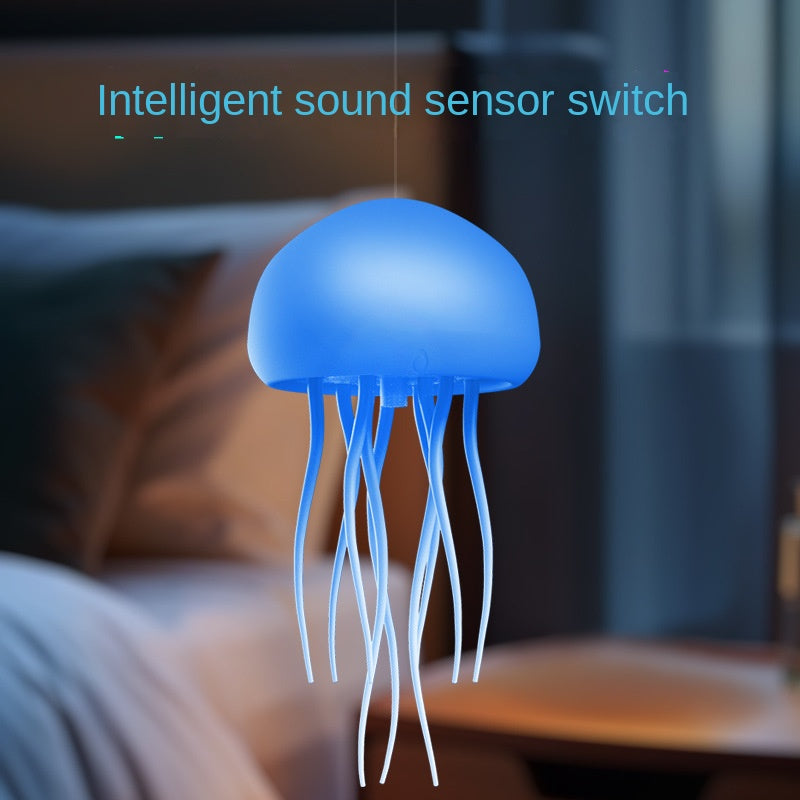 Hot sale voice-controlled jellyfish lamp atmosphere lamp night lamp smart tentacles full color gradient built-in battery - V.I.P Digital Presence