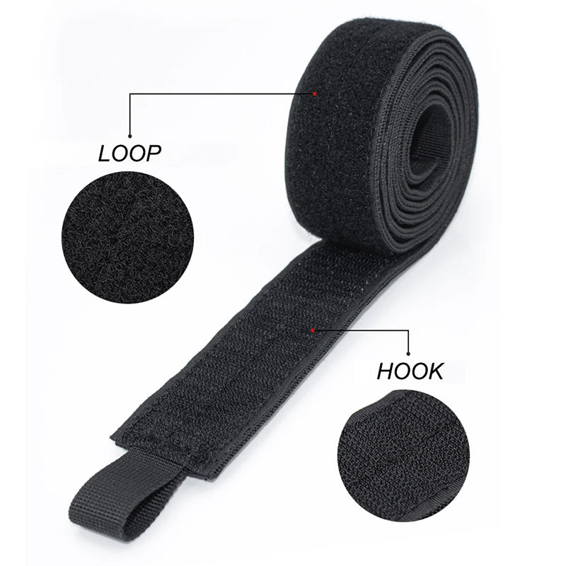 Tactical Inner Belt, Duty Nylon Hook - Loop Adjustable Black Waist Belt - V.I.P Digital Presence